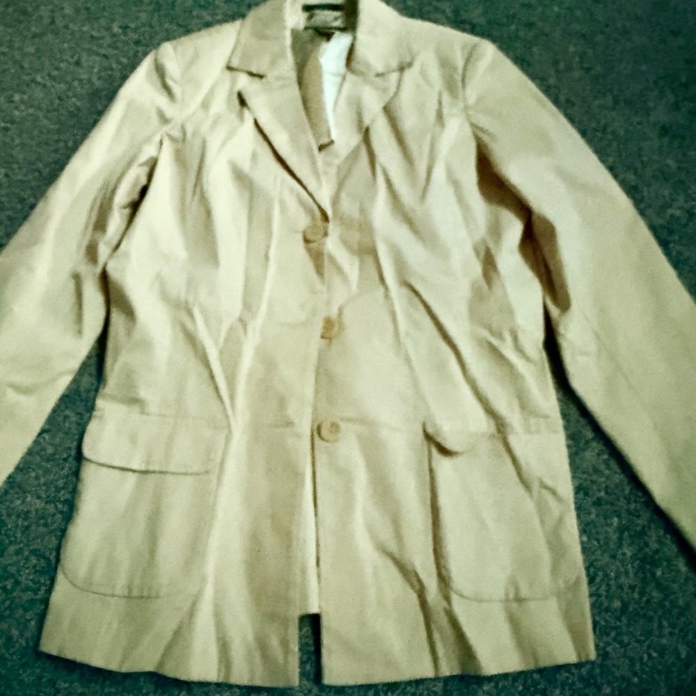 Eddie Bauer Ladies Light Brown Tan Women's Blazer Suit Jacket Sz 10